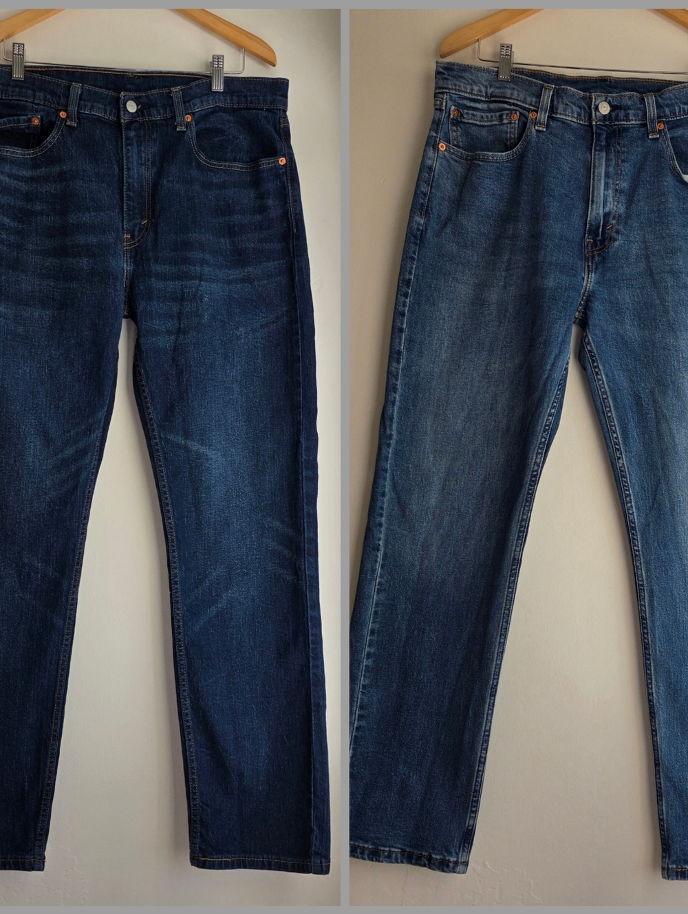 505 Levi's Men's Dark Blue Straight Leg And Regular Fit Bundle.